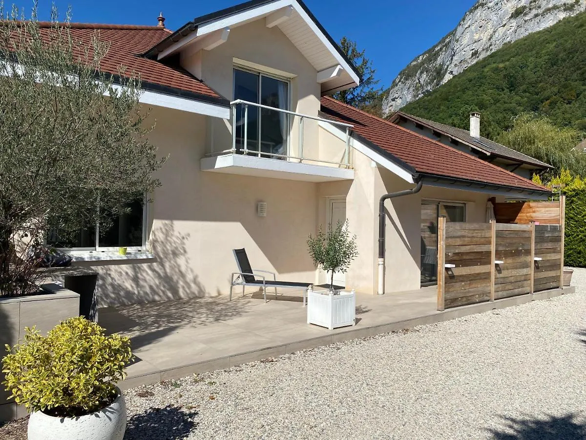 아파트 Studio Independant 3 Etoiles Dans Villa Au Bord Du Lac Annecy 베이리에-뒤-락